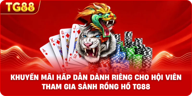 Banner khuyến mãi hấp dẫn dành riêng cho hội viên tham gia sảnh Rồng Hổ TG88